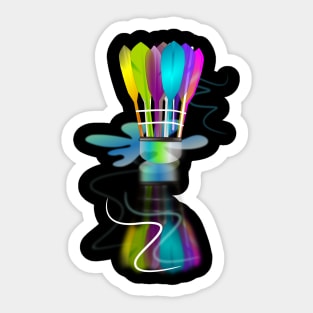 Badminton sport art Sticker